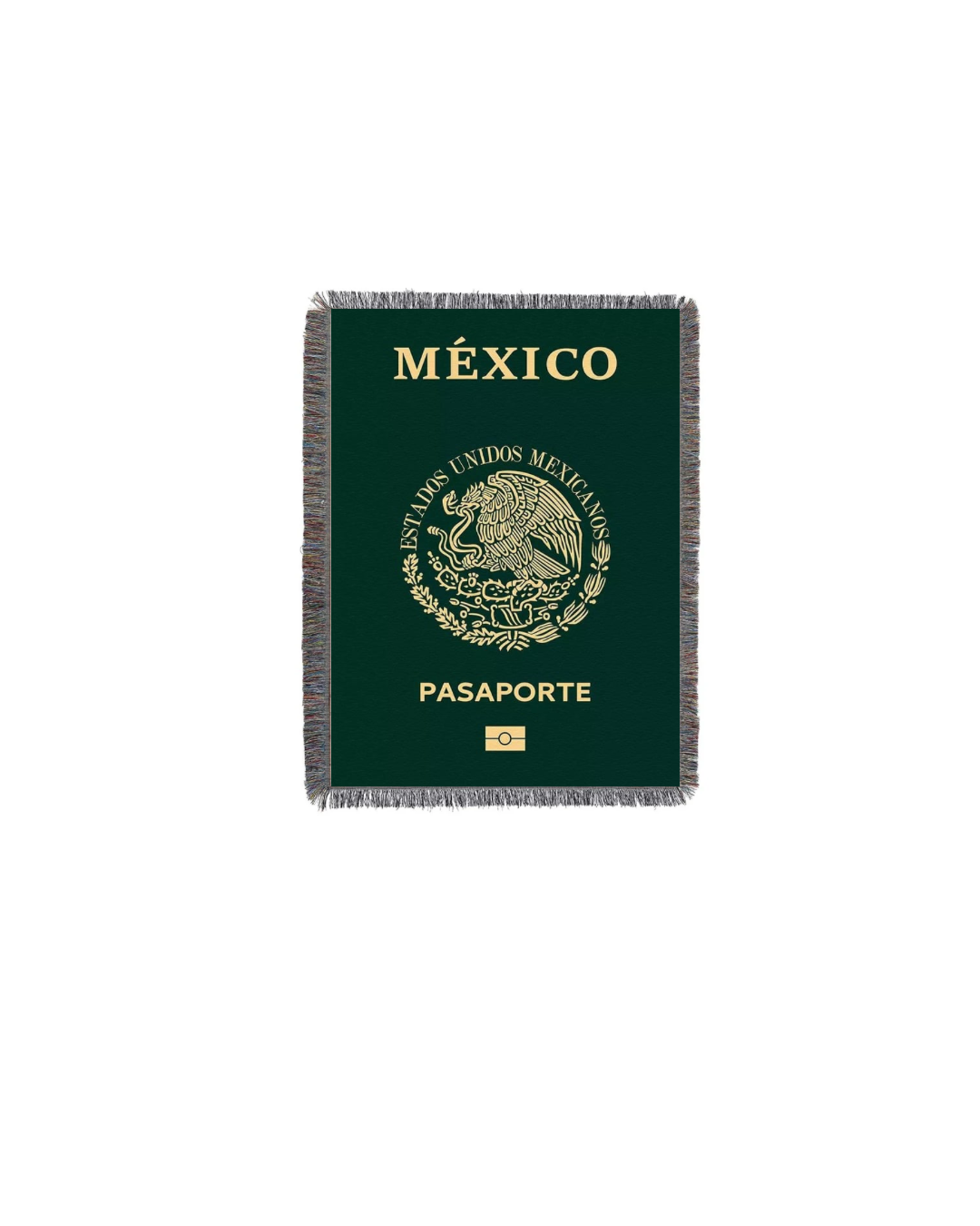 MEXICO PASSPORT TAPESTRY BLANKET