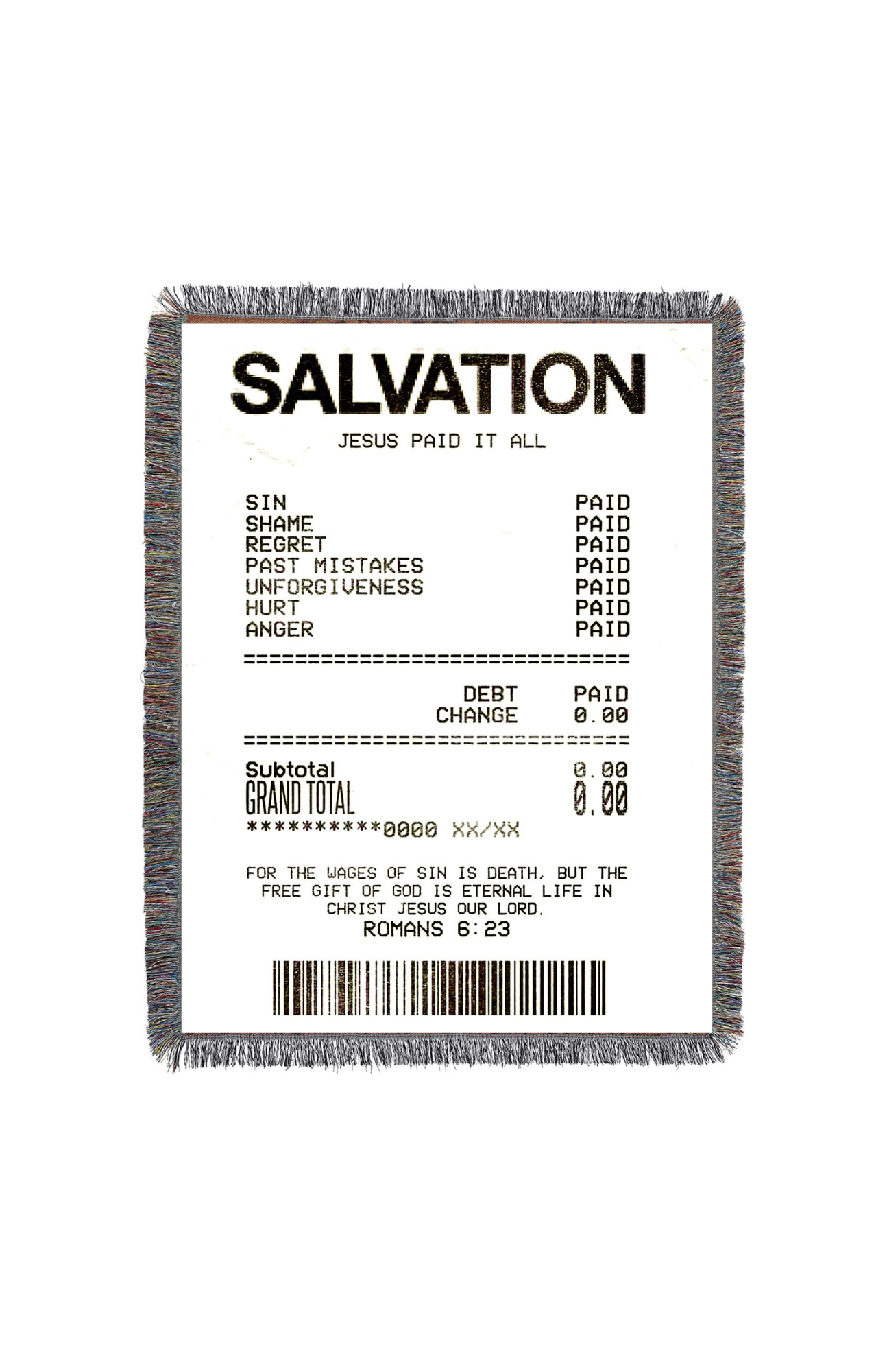 FVITH SALVATION TAPESTRY BLANKET