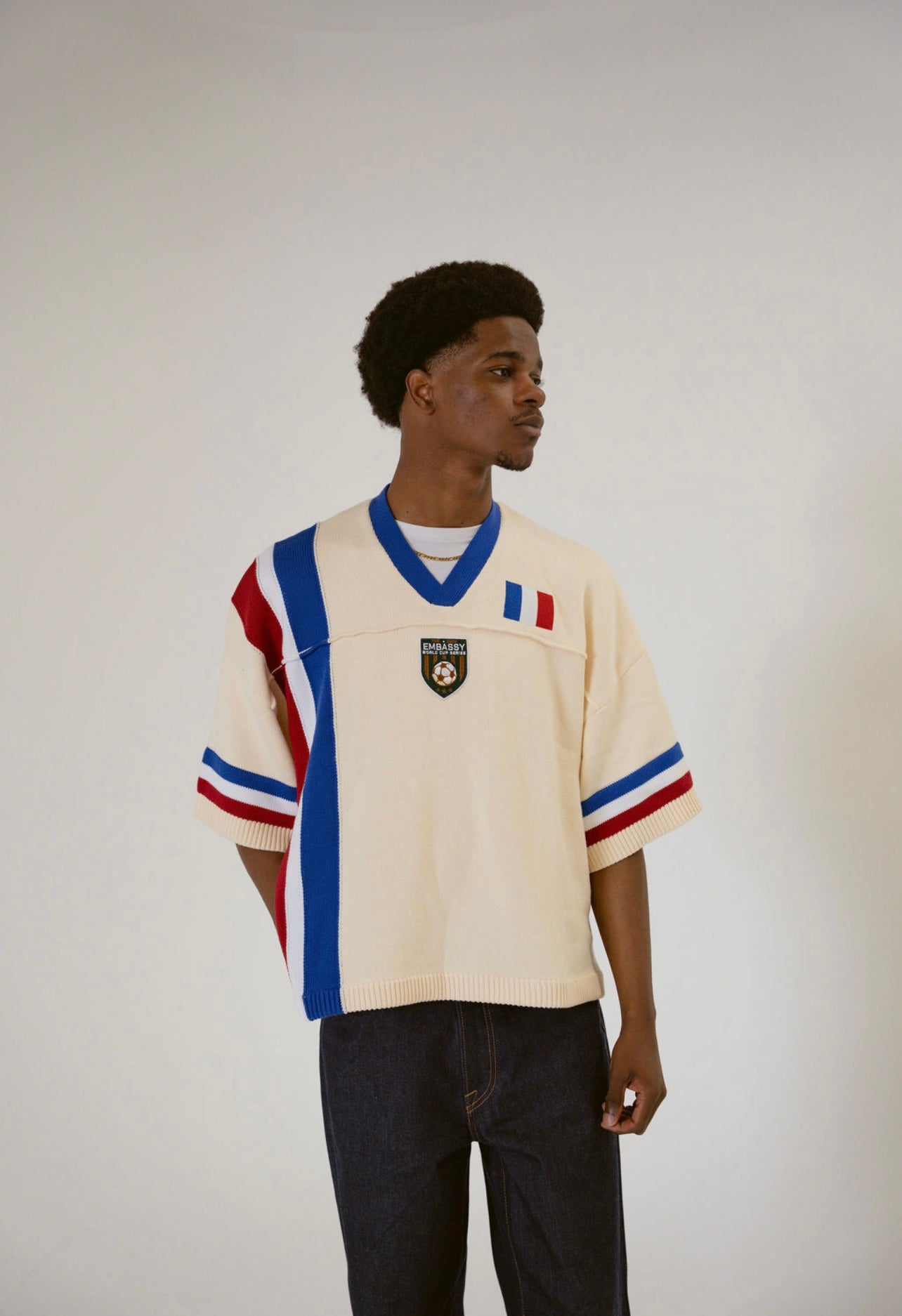 Butter International サッカーシャツ Mサイズ THE EMBASSY FRANCE WC '26 KNIT JERSEY – MARQ THE LABEL