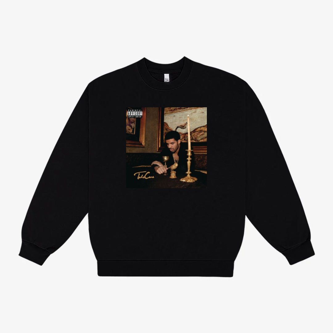 TAKE CARE TAPESTRY PATCH SWEATSHIRT