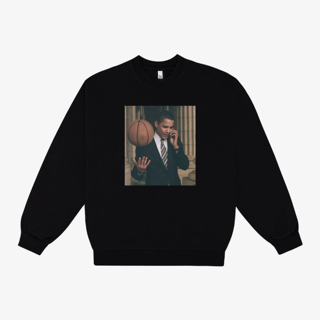 PRESIDENT TAPESTRY PATCH SWEATSHIRT