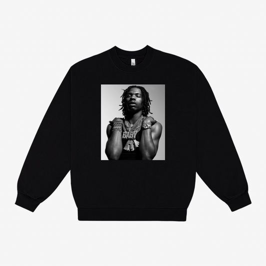 LIL B TAPESTRY PATCH SWEATSHIRT