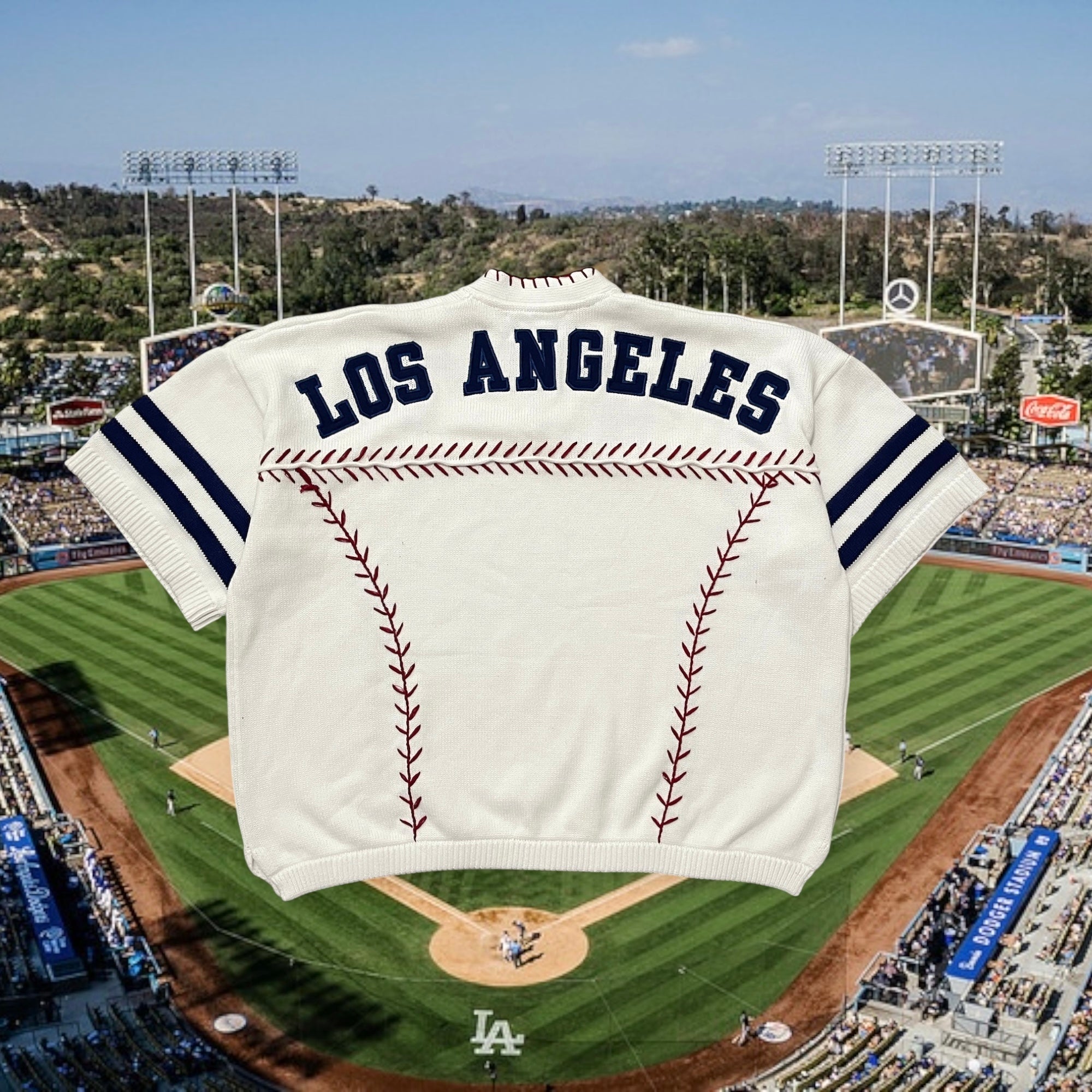 MARQ THE LABEL x JANETTE BASEBALL STITCH KNIT JERSEY