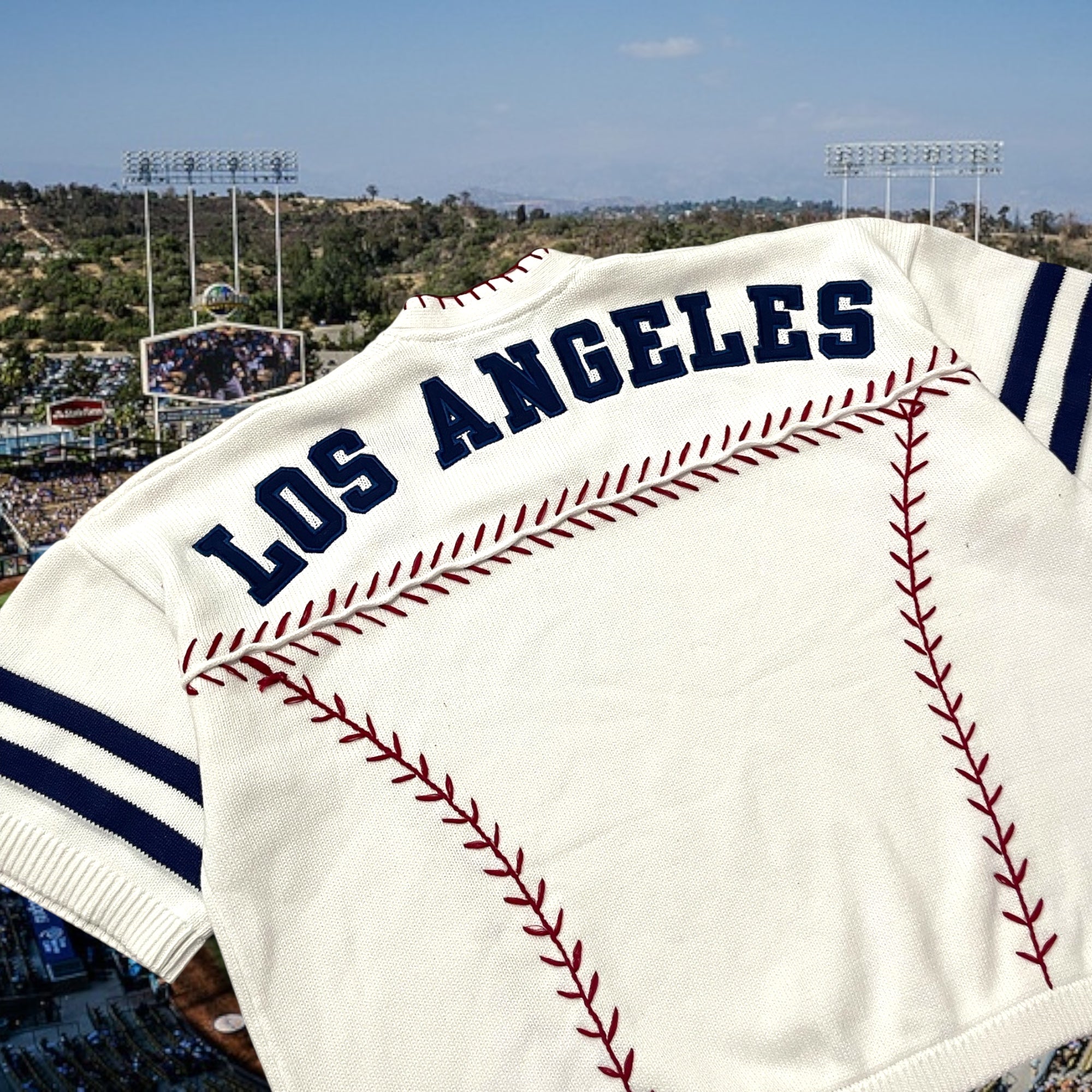 MARQ THE LABEL x JANETTE BASEBALL STITCH KNIT JERSEY